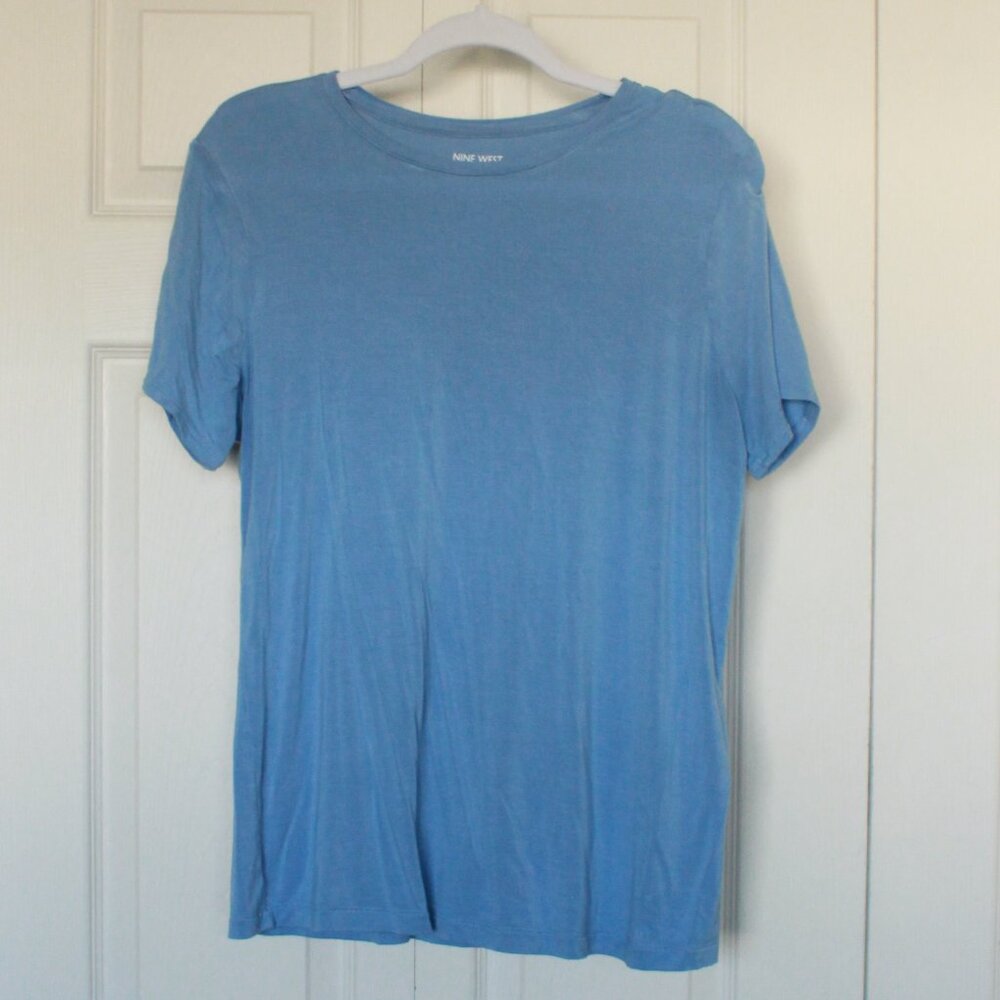 Nine West peri blue tee size Large